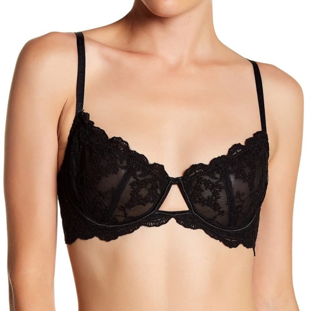 Free People Daydreamer Black Lace Bra